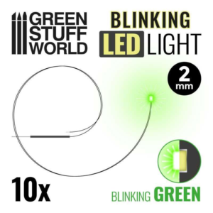 Green Stuff World    Blinking LEDs - Green - 2mm - 8435646510118ES - 8435646510118