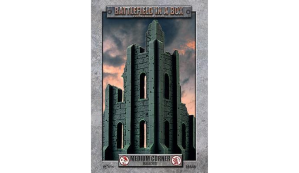 Gale Force Nine    Gothic Battlefields: Medium Corner Ruin - Malachite (x1) - BB648 - 111