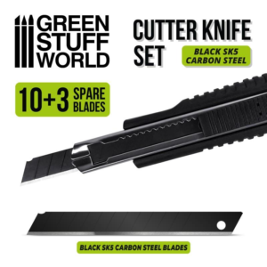 Green Stuff World    Black Hobby Knife + 10x Black Spare Blades - 8435646506913ES - 8435646506913