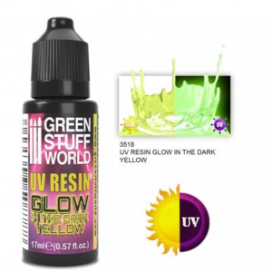 Green Stuff World    UV RESIN 17ml YELLOW - Glow in the Dark - 8435646508788ES - 8435646508788