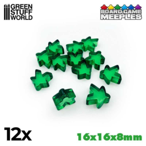 Green Stuff World    Meeples 16x16x8mm - Green - 8435646514239ES - 8435646514239