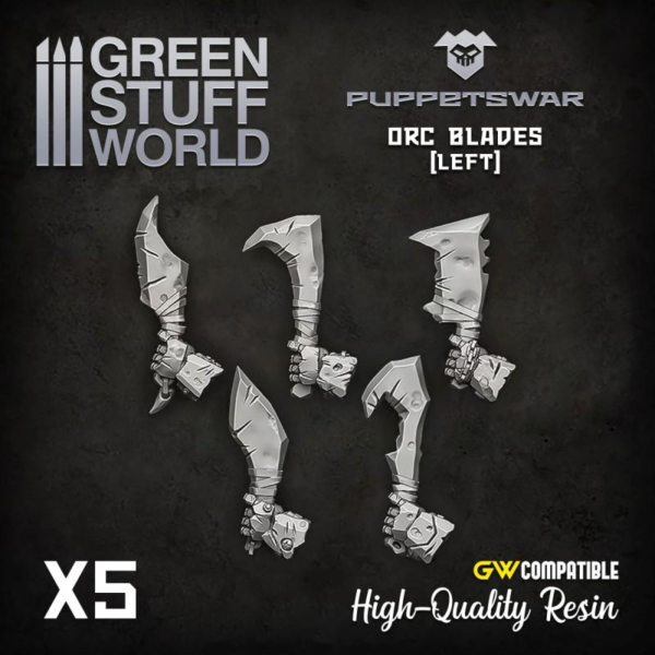 Green Stuff World    Orc Blades - Left - 5904873422936ES - 5904873422936