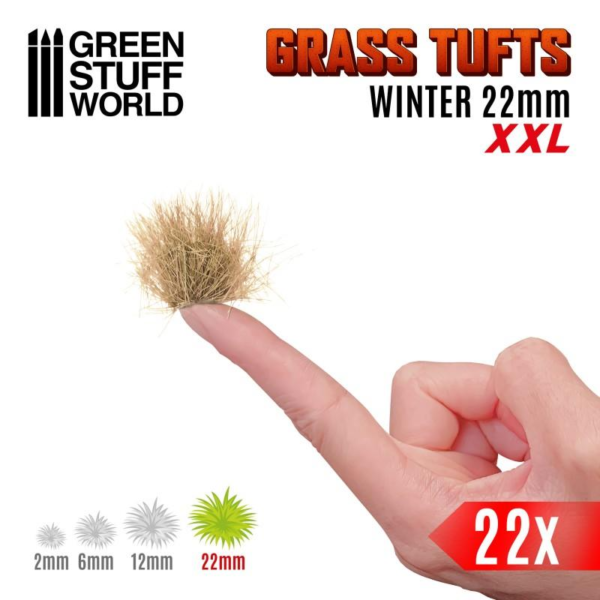 Green Stuff World    Grass Tufts XXL - 22mm self-adhesive - Winter - 8435646509518ES - 8435646509518