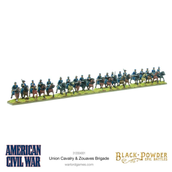 Warlord Games Black Powder Epic Battles   Black Powder Epic Battles: American Civil War Union Cavalry & Zouaves brigade - 312004001 - 5060917991452