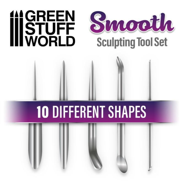 Green Stuff World    5x Smooth Sculpting Set - 8435646504872ES - 8435646504872