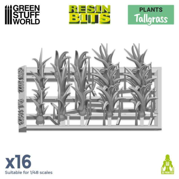Green Stuff World    3D Printed Set - Tall Grass - 8435646511238ES - 8435646511238