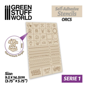 Green Stuff World    Self-adhesive Stencils - Orcs - 8435646509655ES - 8435646509655