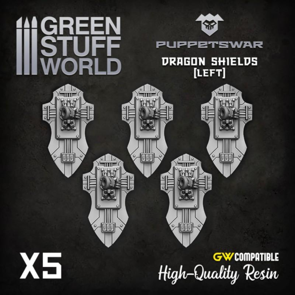 Green Stuff World    Dragon Shields (left) - 5904873423124ES - 5904873423124