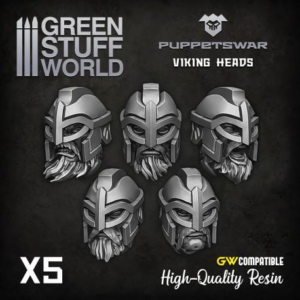 Green Stuff World    Viking Heads - 5904873422820ES - 5904873422820