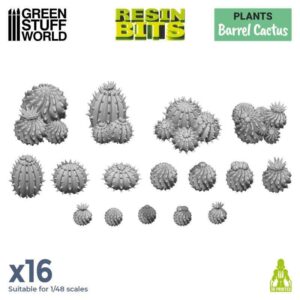 Green Stuff World    3D Printed Set: Barrel Cactus - 8435646511146ES - 8435646511146