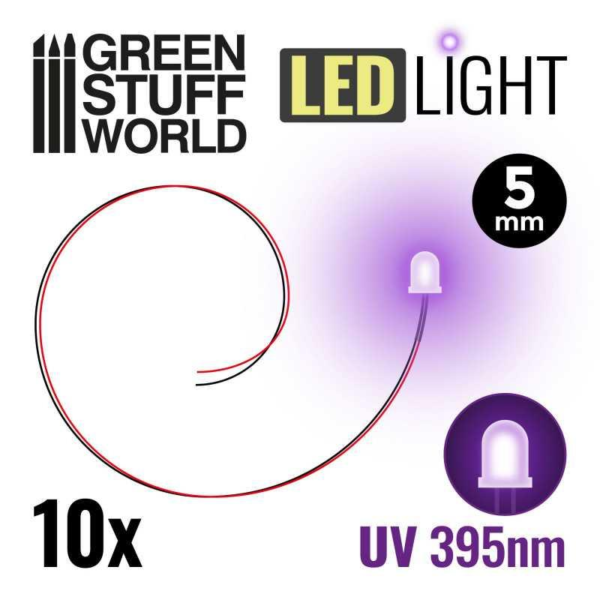 Green Stuff World    LEDs Ultraviolet Light - 5mm - 8435646511900ES - 8435646511900