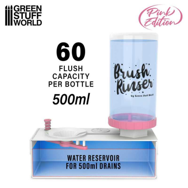 Green Stuff World    Brush Rinser Bottle 500ml: Rosa - 8435646513850ES - 8435646513850