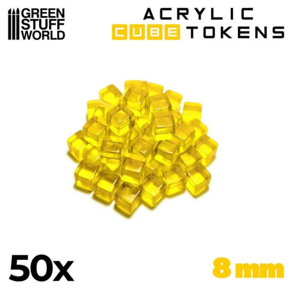 Green Stuff World    Yellow Cube tokens 8mm - 8435646511474ES - 8435646511474