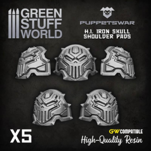 Green Stuff World    Iron Skull Shoulder Pads 2 - 5904873421793ES - 5904873421793
