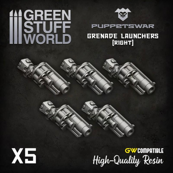 Green Stuff World    Grenade Launchers - Right - 5904873422844ES - 5904873422844