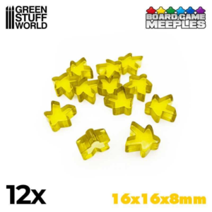 Green Stuff World    Meeples 16x16x8mm - Yellow - 8435646514260ES - 8435646514260