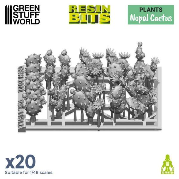 Green Stuff World    3D Printed Set: Nopal Cactus - 8435646511122ES - 8435646511122