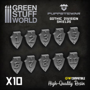 Green Stuff World    Gothic Division Shields - 5904873422509ES - 5904873422509