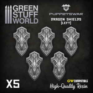 Green Stuff World    Dragon Shields (left) - 5904873423124ES - 5904873423124