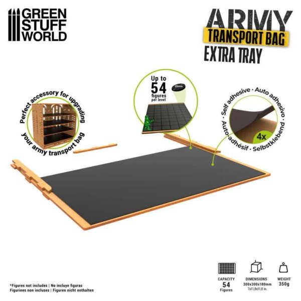 Green Stuff World    Army Transport Bag - Extra Tray - 8435646514369ES - 8435646514369