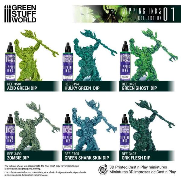 Green Stuff World    Paint Set: Dipping Collection 01 - 8435646511931ES - 8435646511931