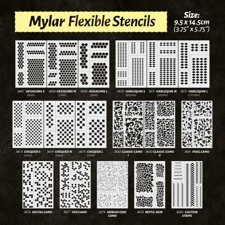 ▷ Flexible Stencils - Classic Camo 1 (15mm aprox.)