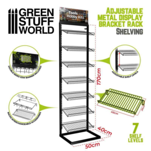 Green Stuff World    GSW Adjustable Metal Display - Shelving - 8435646509075ES - 8435646509075