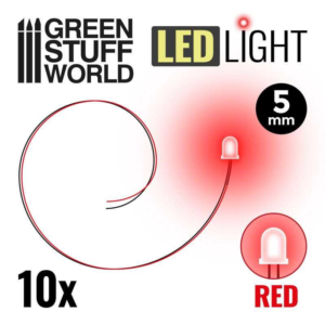 Green Stuff World    Red LED Lights - 5mm - 8435646511870ES - 8435646511870