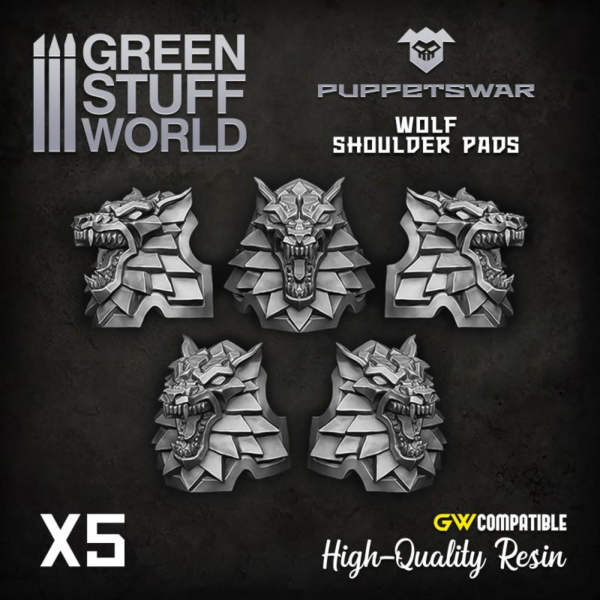 Green Stuff World    Wolf Shoulder Pads - 5904873421748ES - 5904873421748