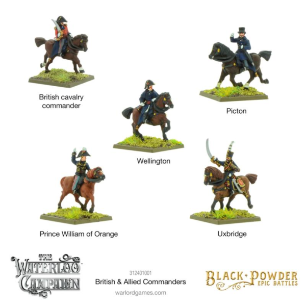 Warlord Games Black Powder   Black Powder Epic Battles: Napoleonic British & Allied Commanders - 312401001 -