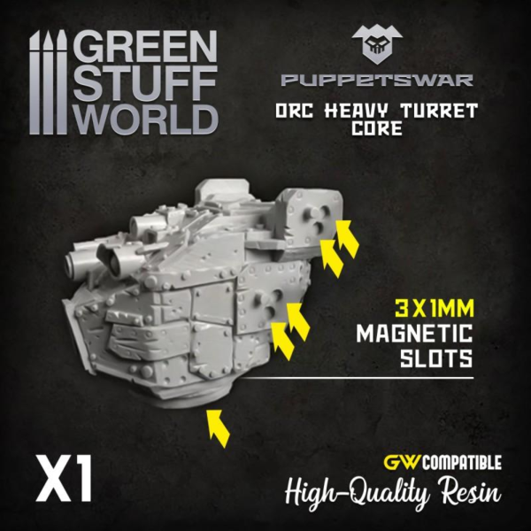Green Stuff World    Orc Heavy Turret Core - 5904873420093ES - 5904873420093