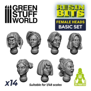 Green Stuff World    Female Heads Basic Set - 8435646509167ES - 8435646509167