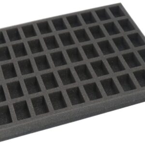 Safe and Sound    Foam tray for 50 miniatures on 25mm bases for old cases - SAFE-FT50MGW - 5907459694642