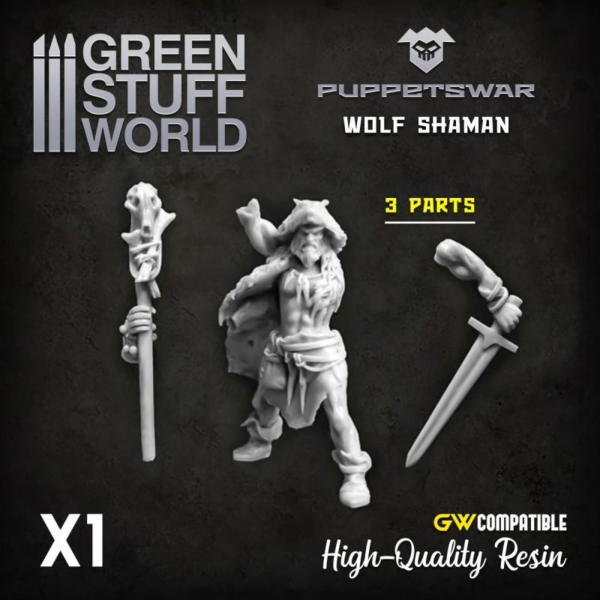 Green Stuff World    Wolf Shaman - 5904873420215ES - 5904873420215