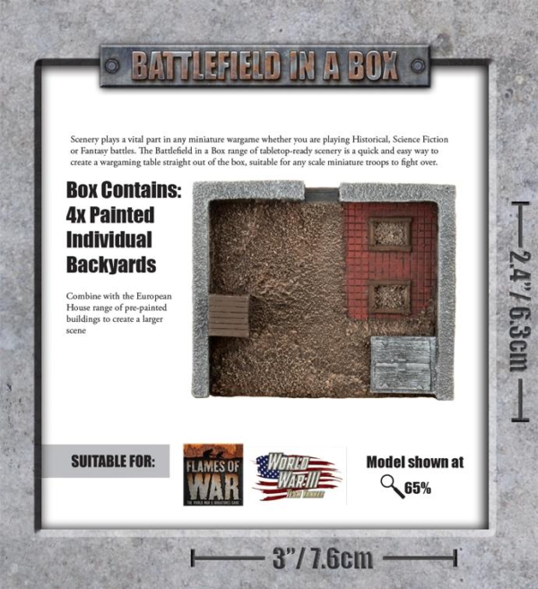 Gale Force Nine    Battlefield in a Box: European Backyards - BB249 -