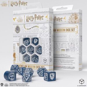 Q-Workshop Harry Potter Miniature Adventure Game   Harry Potter Ravenclaw Modern Dice - Blue - QWS1901423A -