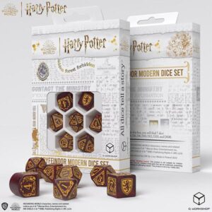 Q-Workshop Harry Potter Miniature Adventure Game   Harry Potter Gryffindor Modern Dice - Red - QWS1901421A -