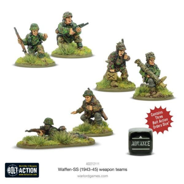 Warlord Games Bolt Action   Waffen-SS (1943-45) Weapons Teams - 402212111 - 5060917991100