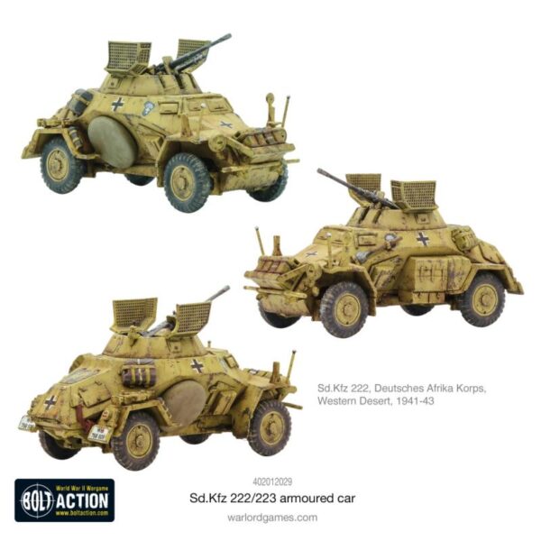 Warlord Games Bolt Action   Sd.Kfz 222/223 Armoured Car - 402012029 - 5060917991995
