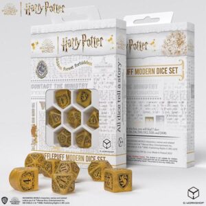 Q-Workshop Harry Potter Miniature Adventure Game   Harry Potter Hufflepuff Modern Dice - Yellow - QWS1901424B -