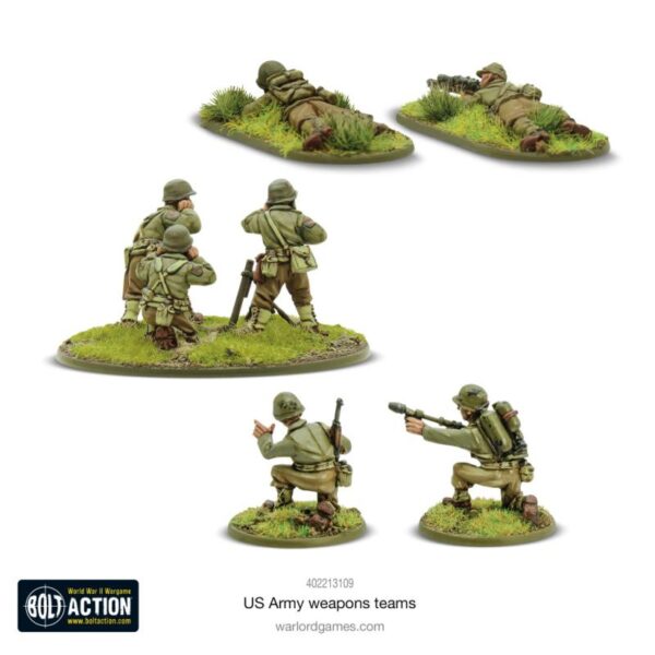 Warlord Games Bolt Action   US Army Weapons Teams - 402213109 - 5060917991278