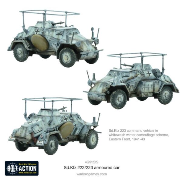 Warlord Games Bolt Action   Sd.Kfz 222/223 Armoured Car - 402012029 - 5060917991995
