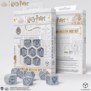 Q-Workshop Harry Potter Miniature Adventure Game   Harry Potter Ravenclaw Modern Dice - White - QWS1901423B -