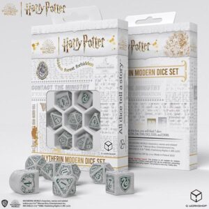 Q-Workshop Harry Potter Miniature Adventure Game   Harry Potter Slytherin Modern Dice - White - QWS1901422B -