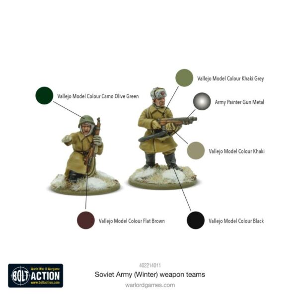 Warlord Games Bolt Action   Soviet Army (Winter) Weapons Teams - 402214011 - 5060917991179