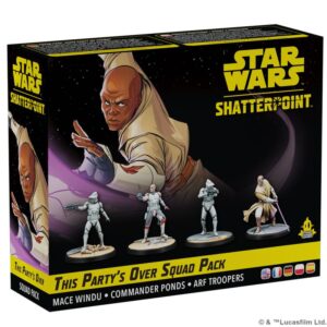 Atomic Mass Star Wars: Shatterpoint   Star Wars Shatterpoint: This Party's Over (Mace Windu) Squad Pack - FFGSWP08 - 841333122362