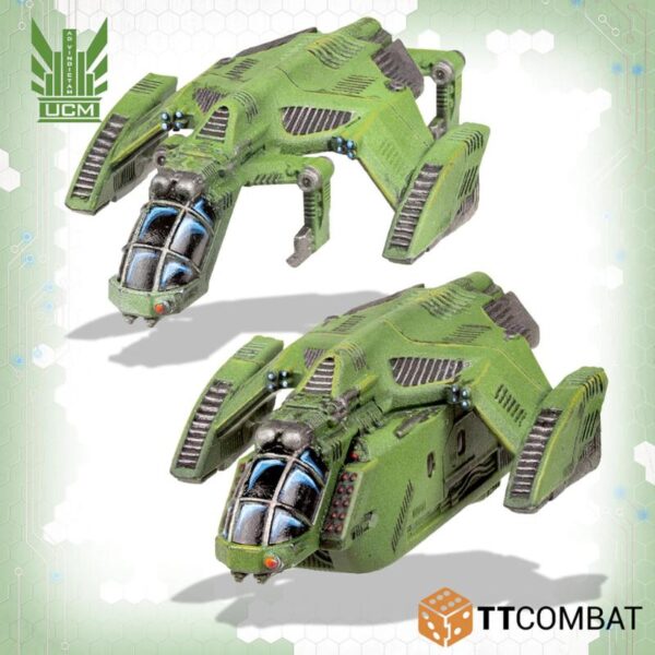 TTCombat Dropzone Commander   UCM Ferrum Raven Dropships - TTDZR-UCM-037 - 5060880915417