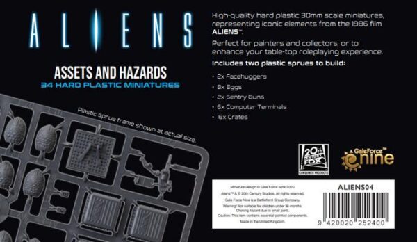 Gale Force Nine Aliens: Another Glorious Day In The Corps   Aliens: Assets and Hazards (2023 Edition) - ALIENS15 - 9420020260610