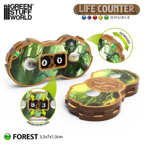 Green Stuff World    Double Life Counters - Forest - 8435646519272ES - 8435646519272