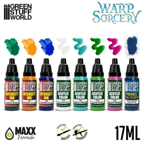 Green Stuff World    Paint Set - Warp Sorcery - 8435646515670ES - 8435646515670